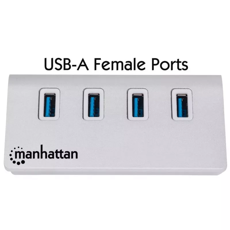 Koncentrator USB Manhattan USB-A 4-Port