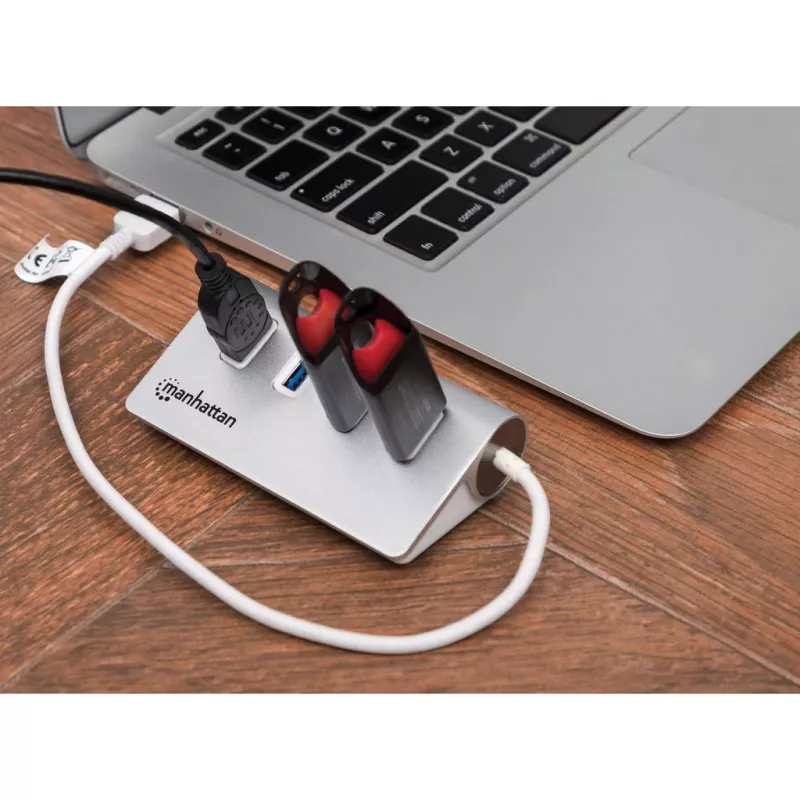 Koncentrator USB Manhattan USB-A 4-Port