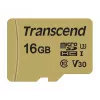 TRANSCEND Karta MicroSDHC 500S 16 GB UHS-I U3 MLC z adapterem