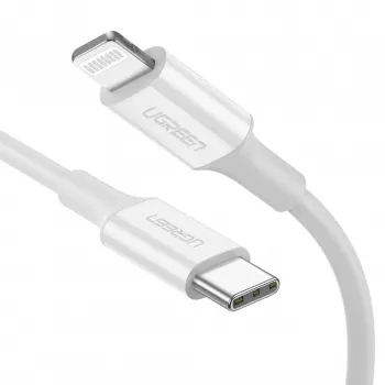 Ugreen 10493 kabel lightning 1 m Biały