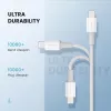 Ugreen 10493 kabel lightning 1 m Biały