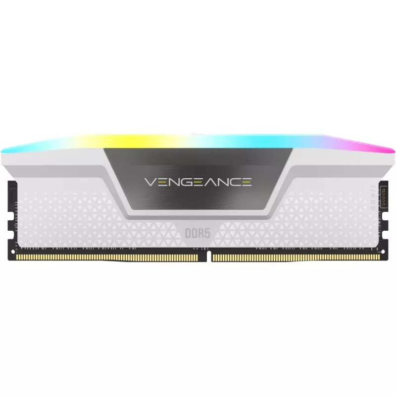 CORSAIR Memory 32GB DDR5 (2x16gb) Dram 6000mt/s CL30 Memory Kit Vengeance RGB - biały