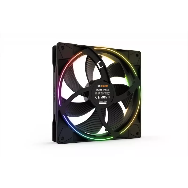 be quiet Light Wings 140mm ARGB PWM wentylator czarny 3 szt.