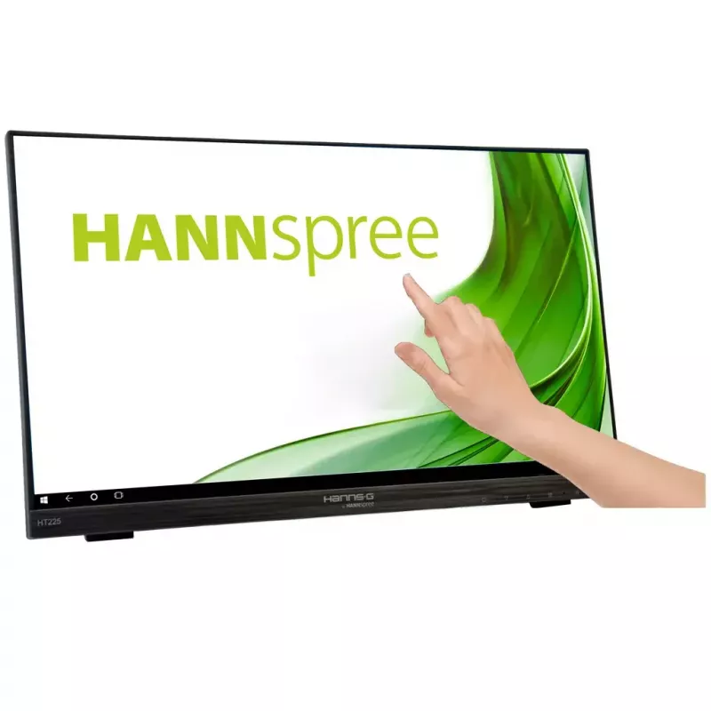Monitor komputerowy Hannspree HT225HPB 54,6 cm (21,5 cala) 1920 x 1080 pikseli Full HD LED Dotykowy Na biurko Czarny