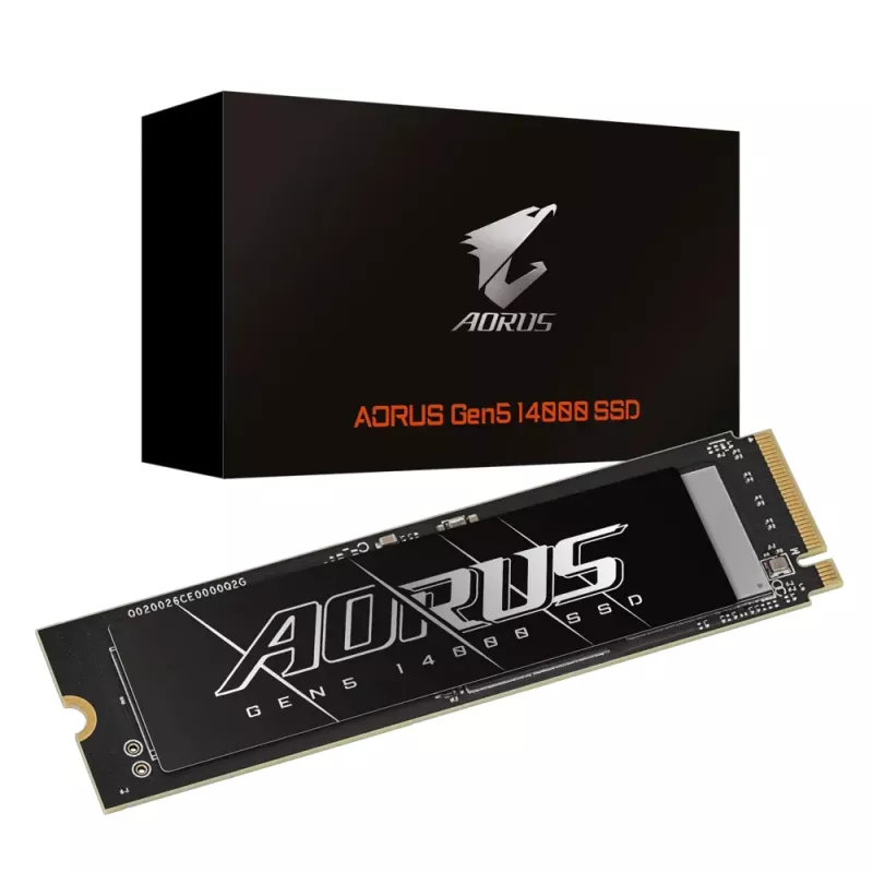 GIGABYTE AORUS Gen5 14000 SSD 2 TB M.2 PCI Express 5.0 NVMe 3D TLC NAND