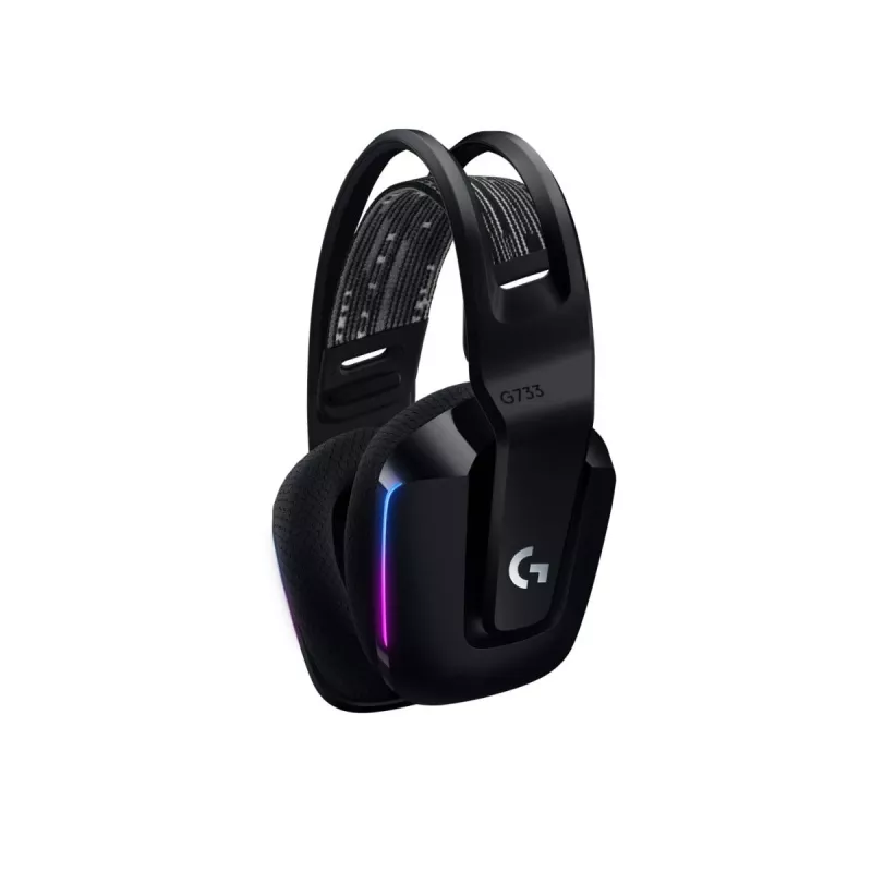 LOGITECH G733 Lightspeed Bezprzewodowe Słuchawki Gamingowe RGB Czarny