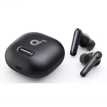 Bezprzewodowe słuchawki douszne Anker Liberty 4 NC — czarne, Bluetooth, ładowanie USB-C