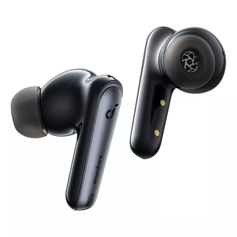 Bezprzewodowe słuchawki douszne Anker Liberty 4 NC — czarne, Bluetooth, ładowanie USB-C