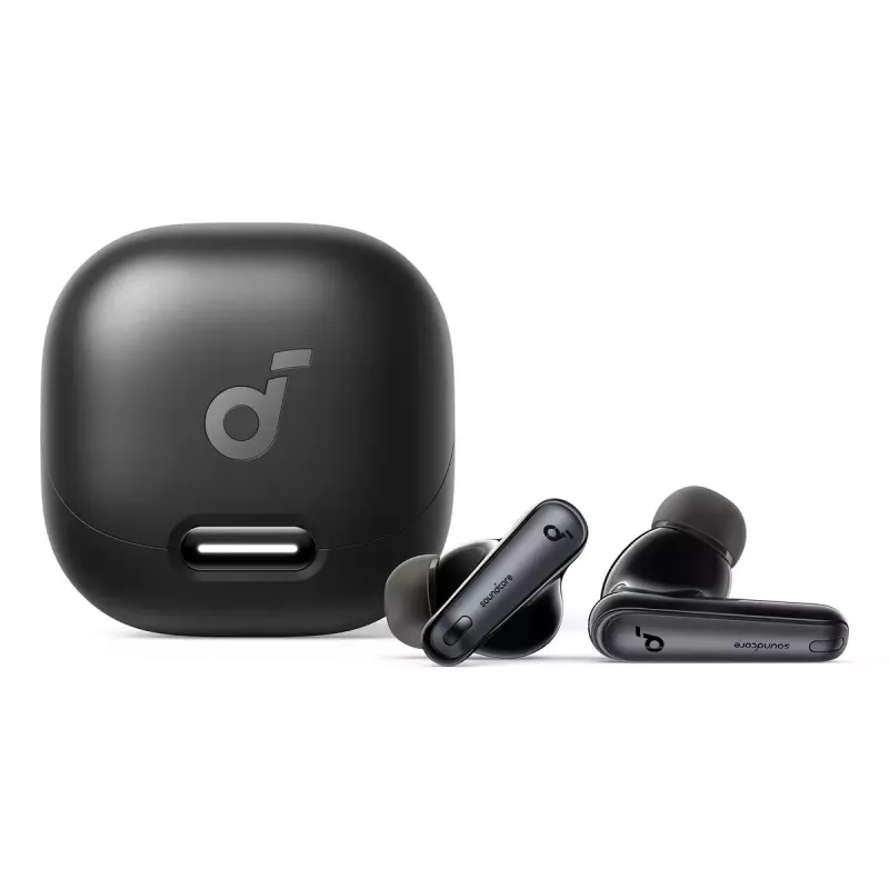 Bezprzewodowe słuchawki douszne Anker Liberty 4 NC — czarne, Bluetooth, ładowanie USB-C