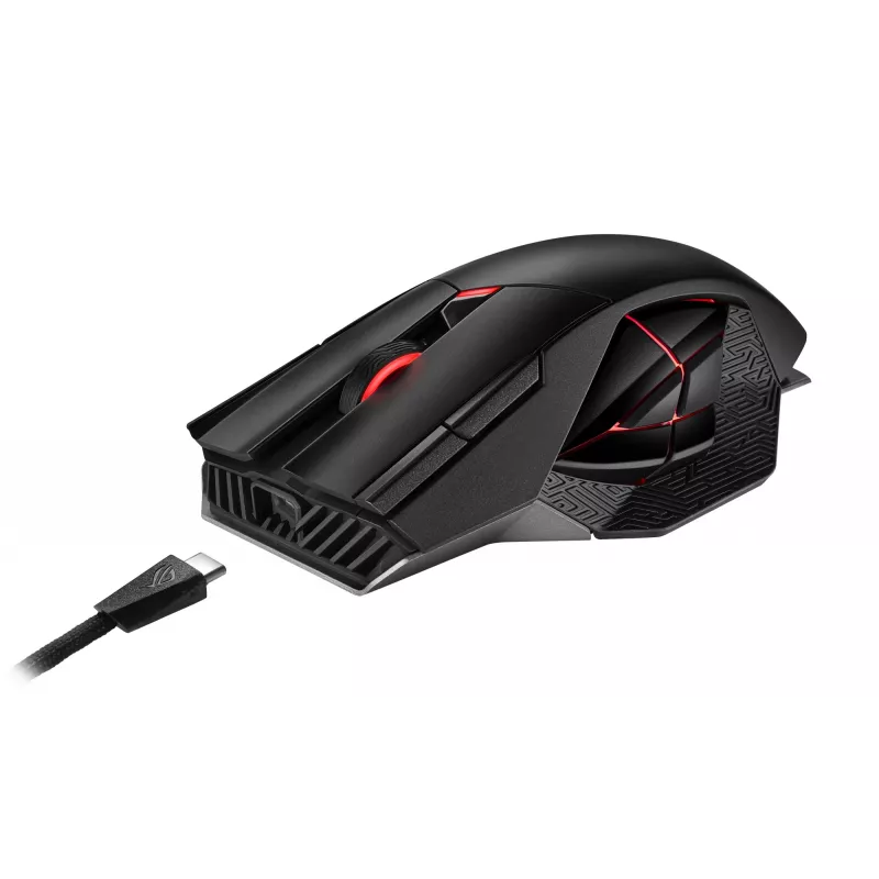 Mysz ASUS ROG Spatha X Gaming Praworęczna RF Bezprzewodowa + USB Type-C Optyczna 19000 DPI