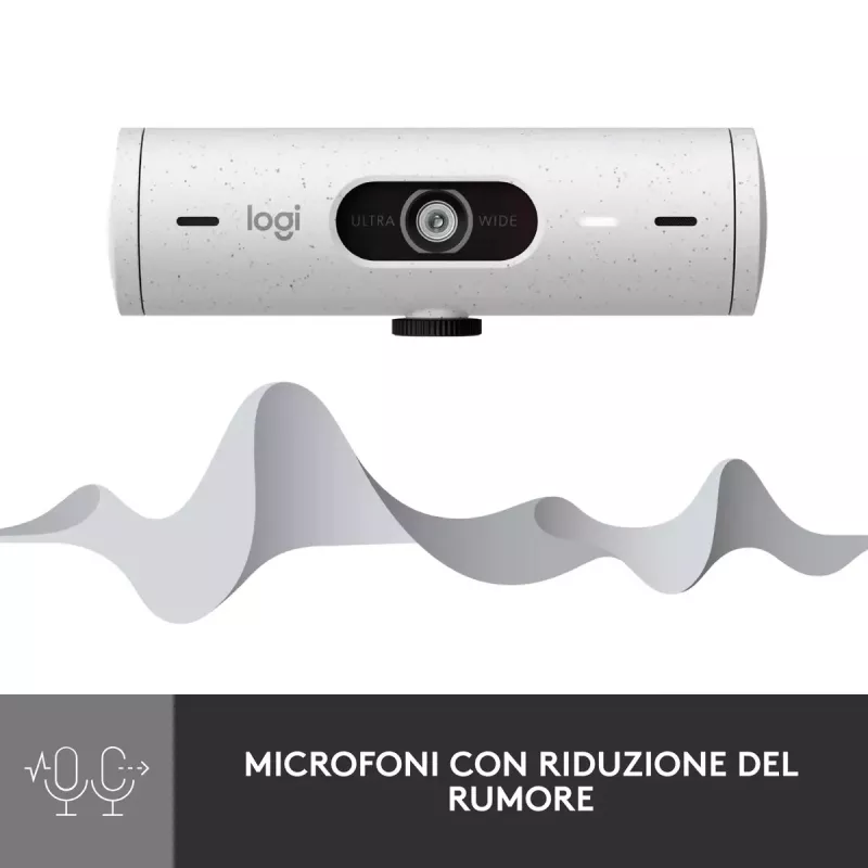 Kamera internetowa Logitech Brio 500 Full HD 4MP USB-C Biała