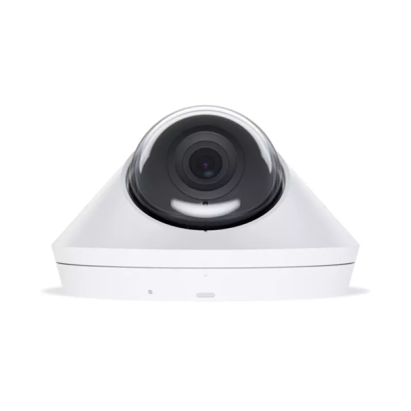 Kamera IP UBIQUITI UVC‑G4‑DOME — kopułkowa, montaż sufitowy, przewodowa, 5 MP (2688x1512), 86° w poziomie, zewnętrzna/wewnętrzna, biała