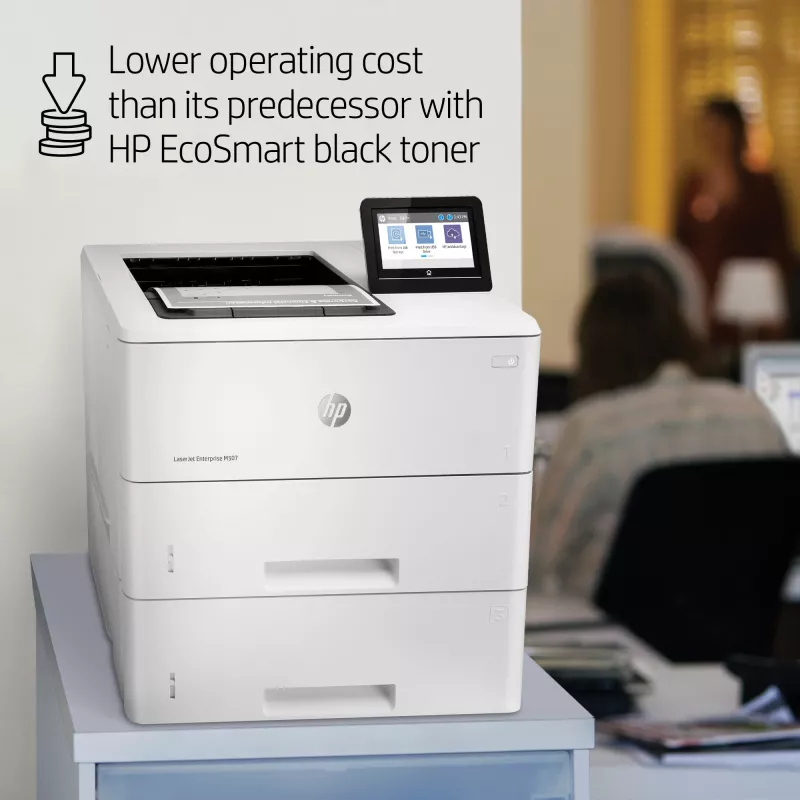 HP LaserJet Enterprise M507x, Laser, 1200 x 1200 DPI, A4, 43 ppm, drukowanie dwustronne, gotowość sieciowa
