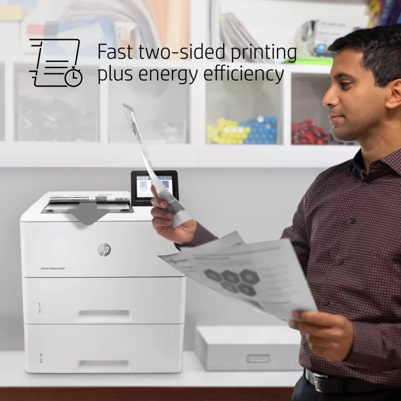 HP LaserJet Enterprise M507x, Laser, 1200 x 1200 DPI, A4, 43 ppm, drukowanie dwustronne, gotowość sieciowa