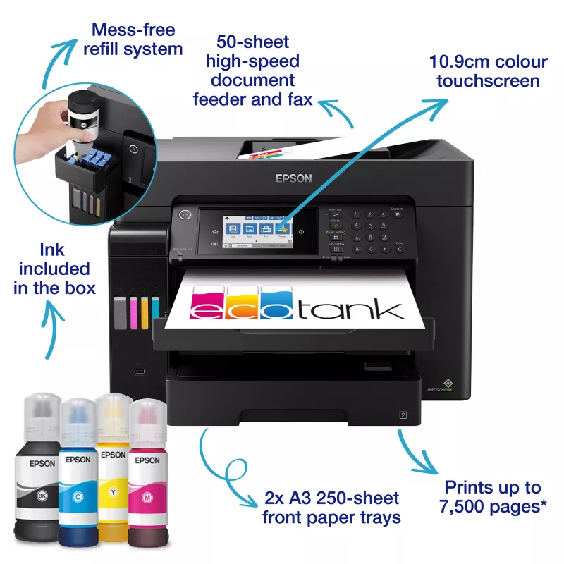 Epson EcoTank ET-16655 Atramentowy A3 4800 x 1200 DPI 32 ppm Wi-Fi