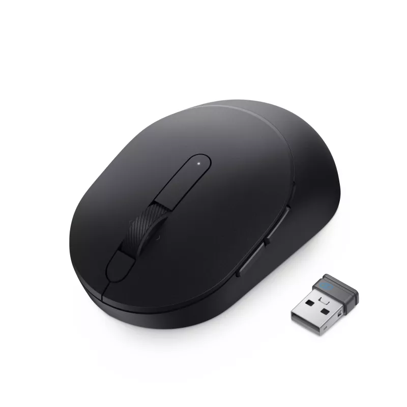 DELL Pro Plus Compact mysz - MS5120W - Czarny, Symetryczna, Optyczna, RF Wireless + Bluetooth, 1600 DPI, Czarny