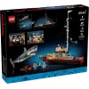 Zestaw klocków konstrukcyjnych LEGO Ideas 21350 Szczęki — 1497 elementów, 3 minifigurki, łódź i kultowy rekin, zalecany wiek 18+