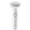 Epilator BRAUN 9-011 3D Silk-epil 9 Flex Wet & Dry — 40 pęset, bateria, masaż, Biały/Szary