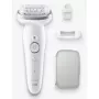 Epilator BRAUN 9-011 3D Silk-epil 9 Flex Wet & Dry — 40 pęset, bateria, masaż, Biały/Szary