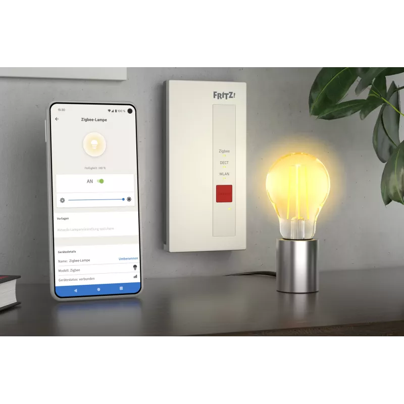 FRITZ!DECT Smart Gateway Bezprzewodowy Biały Gigabit Ethernet 128-bitowe AES