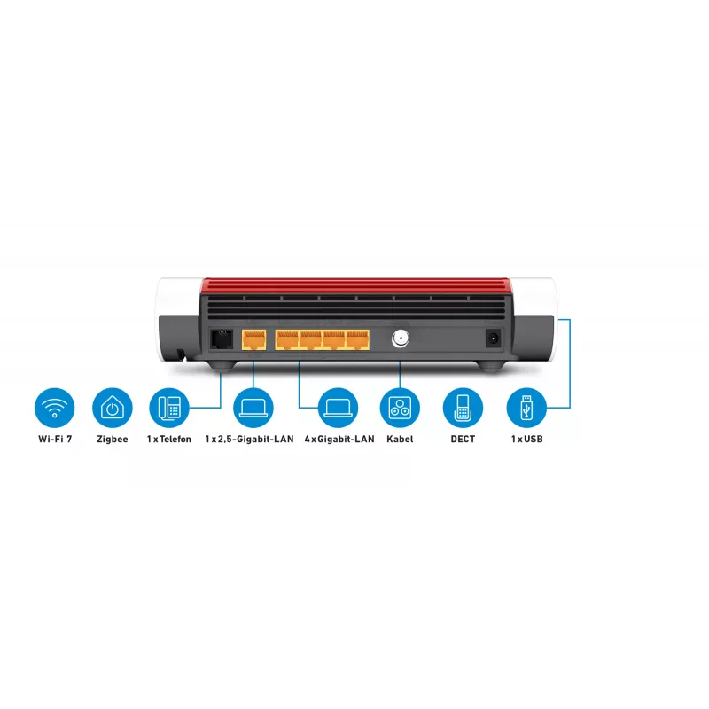Router bezprzewodowy Box FRITZ 6670 Dwupasmowy (2.4 GHz / 5 GHz) Biały