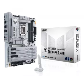 Płyta główna ASUS TUF GAMING Z890-PRO WIFI ATX z chipsetem Intel Z890, gniazdem LGA1851, obsługą pamięci DDR5 i Wi-Fi 7.