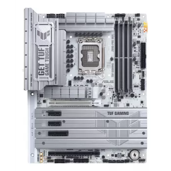 Płyta główna ASUS TUF GAMING Z890-PRO WIFI ATX z chipsetem Intel Z890, gniazdem LGA1851, obsługą pamięci DDR5 i Wi-Fi 7.