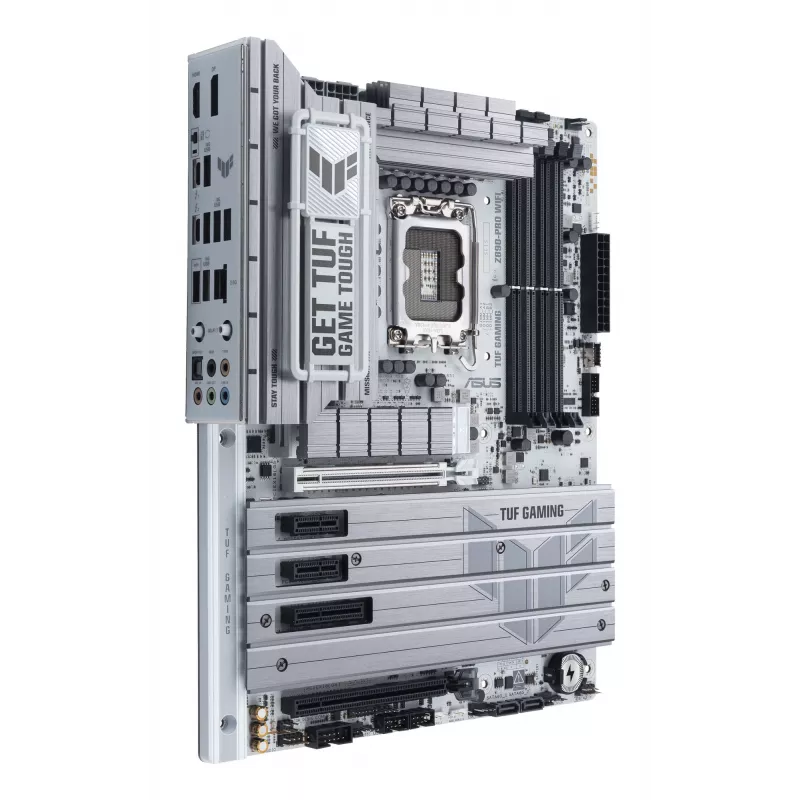 Płyta główna ASUS TUF GAMING Z890-PRO WIFI ATX z chipsetem Intel Z890, gniazdem LGA1851, obsługą pamięci DDR5 i Wi-Fi 7.