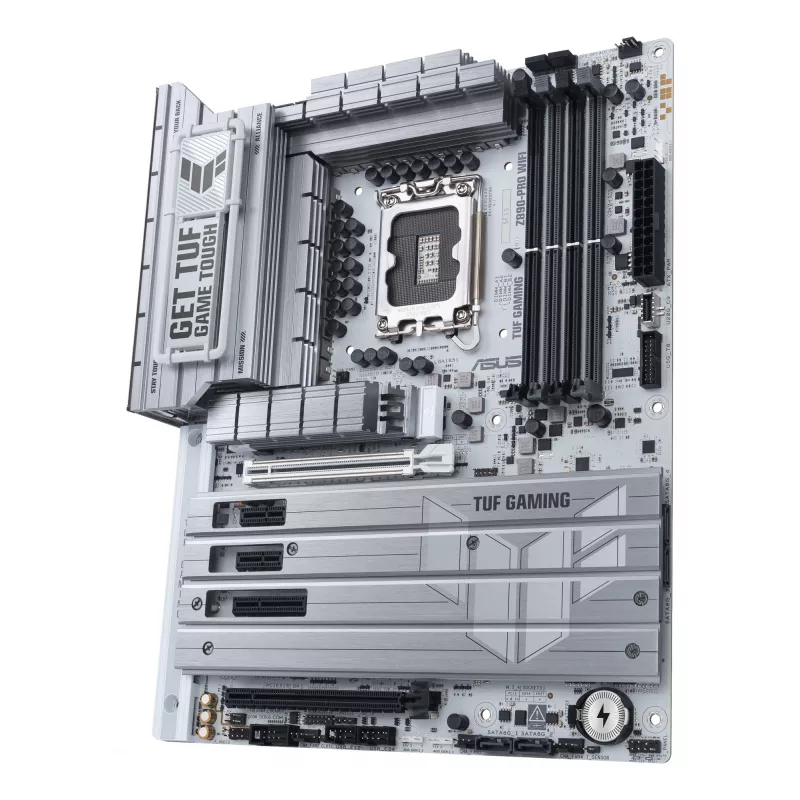 Płyta główna ASUS TUF GAMING Z890-PRO WIFI ATX z chipsetem Intel Z890, gniazdem LGA1851, obsługą pamięci DDR5 i Wi-Fi 7.