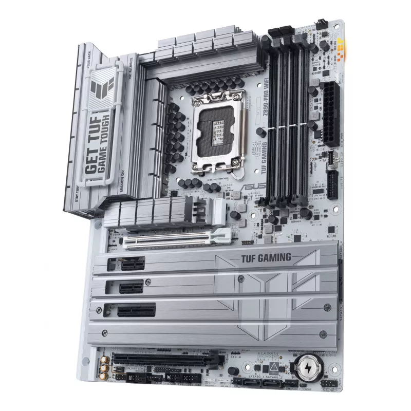 Płyta główna ASUS TUF GAMING Z890-PRO WIFI ATX z chipsetem Intel Z890, gniazdem LGA1851, obsługą pamięci DDR5 i Wi-Fi 7.