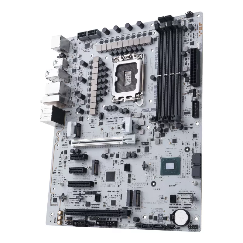 Płyta główna ASUS TUF GAMING Z890-PRO WIFI ATX z chipsetem Intel Z890, gniazdem LGA1851, obsługą pamięci DDR5 i Wi-Fi 7.