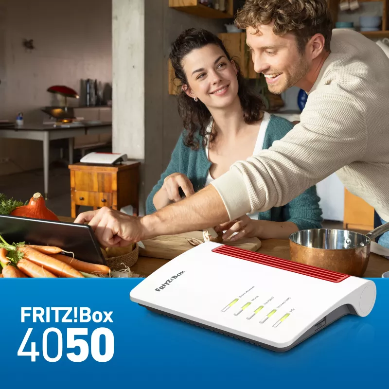 Router bezprzewodowy Box 4050 Gigabit Ethernet Dual-band (2,4 GHz / 5 GHz) Czarny, Biały