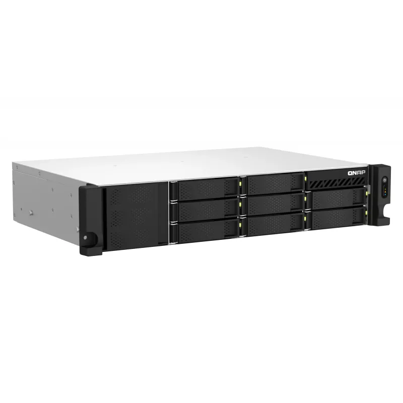 QNAP TS-873AeU-RP NAS Rack (2U) Ryzen Embedded V1500B 4 GB DDR4 0 TB QuTS hero Czarny