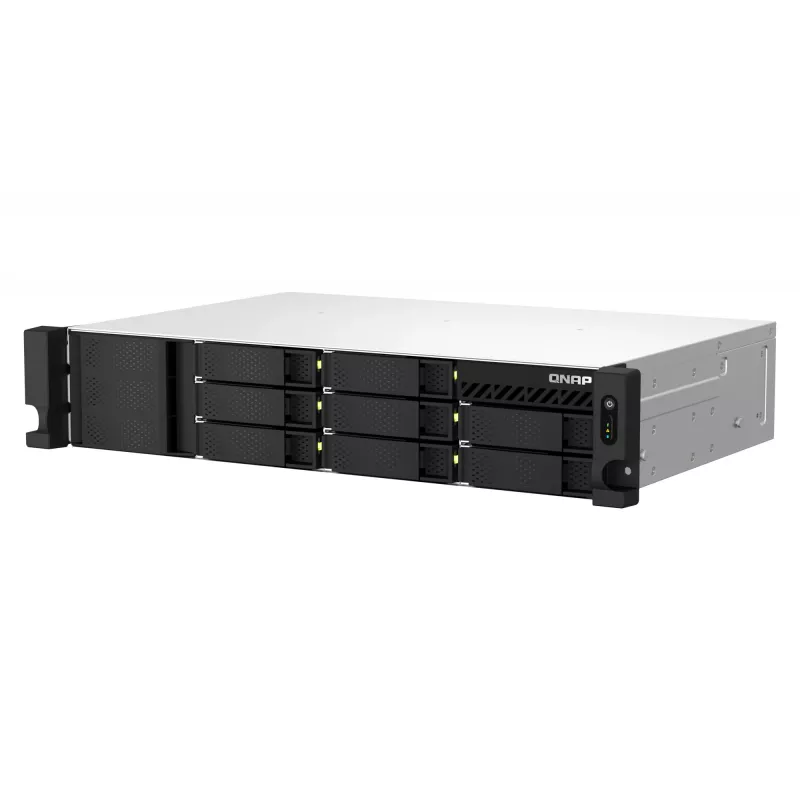QNAP TS-873AeU-RP NAS Rack (2U) Ryzen Embedded V1500B 4 GB DDR4 0 TB QuTS hero Czarny