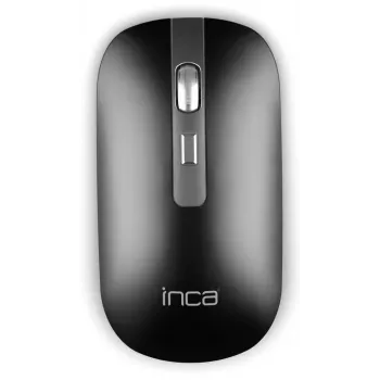 INCA Wireless mysz Iwm-531ra - Bluetooth i RF Wireless 2,4 GHz - 1600 dpi - Czarny/Srebrny