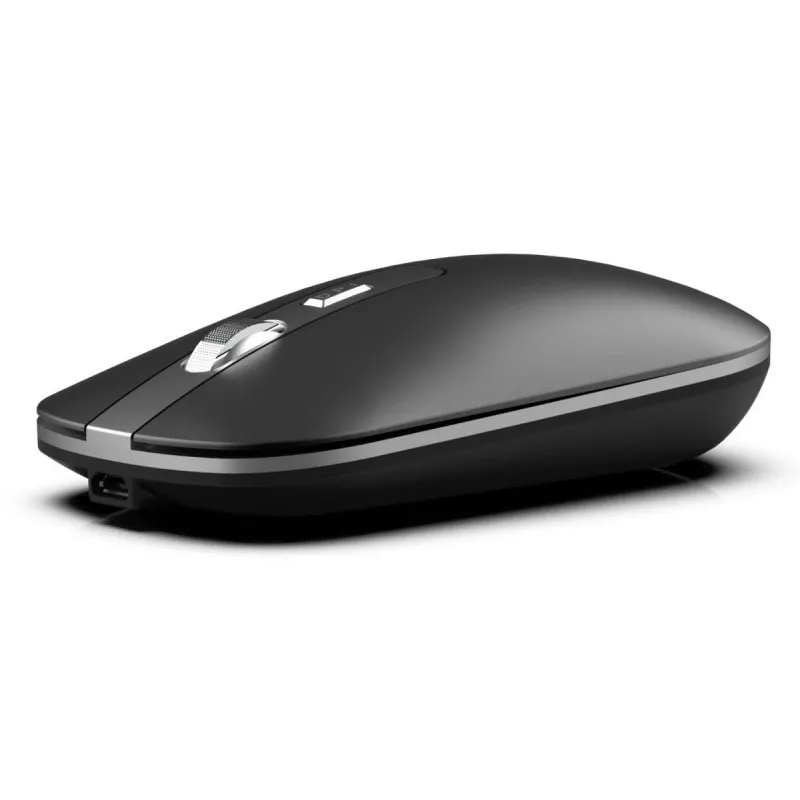INCA Wireless mysz Iwm-531ra - Bluetooth i RF Wireless 2,4 GHz - 1600 dpi - Czarny/Srebrny