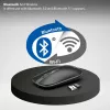 INCA Wireless mysz Iwm-531ra - Bluetooth i RF Wireless 2,4 GHz - 1600 dpi - Czarny/Srebrny