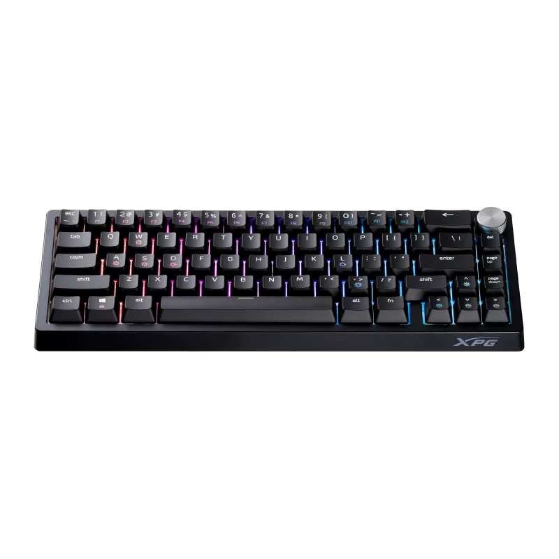 XPG SORCERER MINI KLAWIATURA GAMINGOWA, przewodowa, USB, mechaniczna, QWERTY, RGB LED, czarna