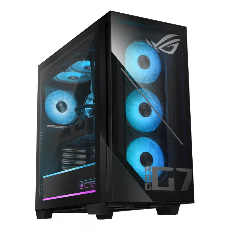 ASUS ROG G700 GM700TZ-R9800X064W AMD Ryzen™ 7 9800X3D 64 GB DDR5-SDRAM 1 TB SSD NVIDIA GeForce RTX 5070 Windows 11 Home Tower PC Czarny