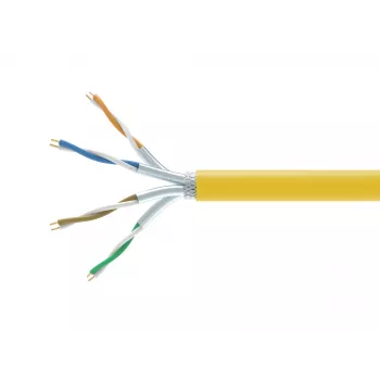 Kabel sieciowy EQUIP 404563 Cat7a S/FTP (S-STP) 1000 m, żółty, 10GBase-T