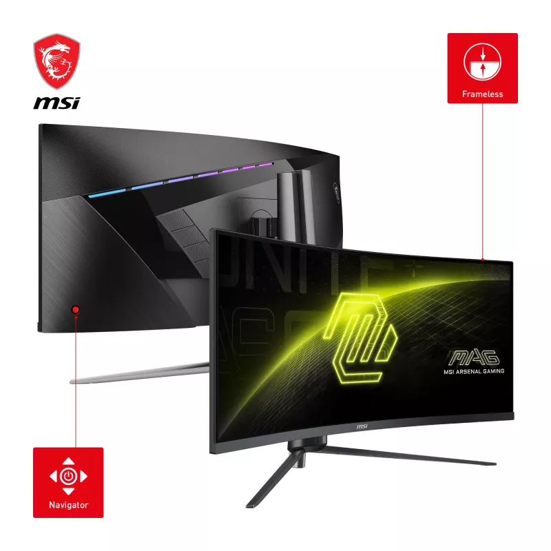 Monitor komputerowy MSI MAG 345CQRDE 86,4 cm (34 cale) 3440 x 1440 pikseli UltraWide Dual Quad HD Czarny