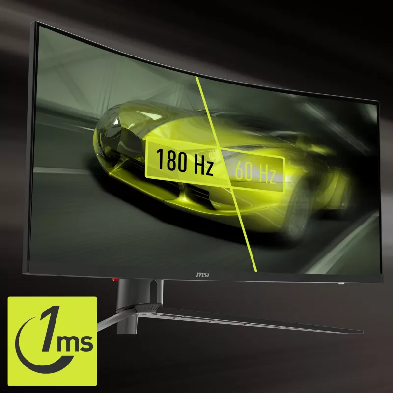 Monitor komputerowy MSI MAG 345CQRDE 86,4 cm (34 cale) 3440 x 1440 pikseli UltraWide Dual Quad HD Czarny