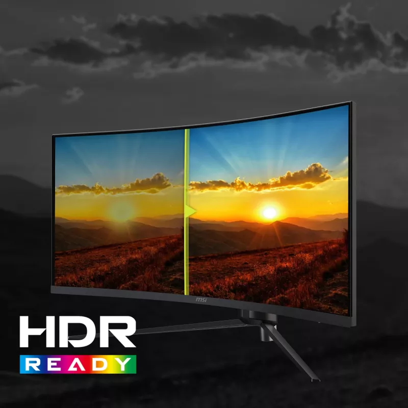 Monitor komputerowy MSI MAG 345CQRDE 86,4 cm (34 cale) 3440 x 1440 pikseli UltraWide Dual Quad HD Czarny