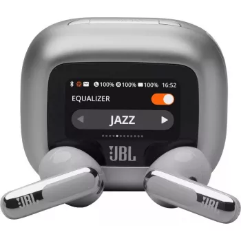 Słuchawki JBL Live Flex 3 Bezprzewodowe Douszne Rozmowy/Muzyka/Sport/Na Co Dzień Srebrne