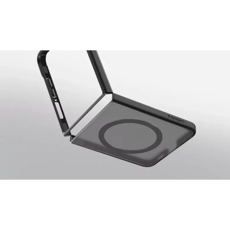 Etui z klapką Samsung Galaxy Z Flip7 — Samsung Spigen Capella Pro, przezroczyste, PC+TPU, do ekranu 6,9 cala