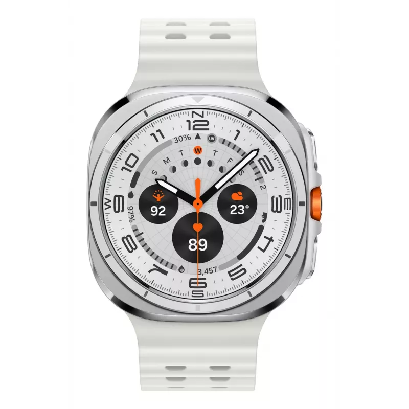 Samsung Galaxy Watch Ultra 3,81 cm (1,5 cala) AMOLED 47 mm Cyfrowy 480 x 480 pikseli Ekran dotykowy 4G Biały Wi-Fi GPS (satelitarny)