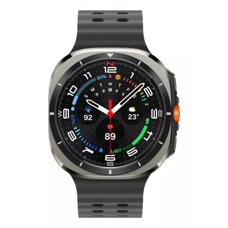 Samsung Galaxy Watch Ultra 3,81 cm (1,5 cala) AMOLED 47 mm Cyfrowy 480 x 480 pikseli Dotykowy 4G Srebrny Wi-Fi GPS (satelitarny)
