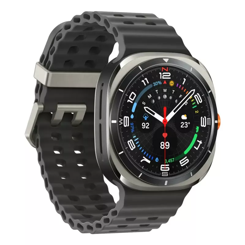 Samsung Galaxy Watch Ultra 3,81 cm (1,5 cala) AMOLED 47 mm Cyfrowy 480 x 480 pikseli Dotykowy 4G Srebrny Wi-Fi GPS (satelitarny)