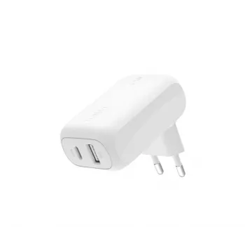 BELKIN Boostcharge 42w-30w USB-c+12w Dwustanowiskowa Ładowarka Ścienna Biała