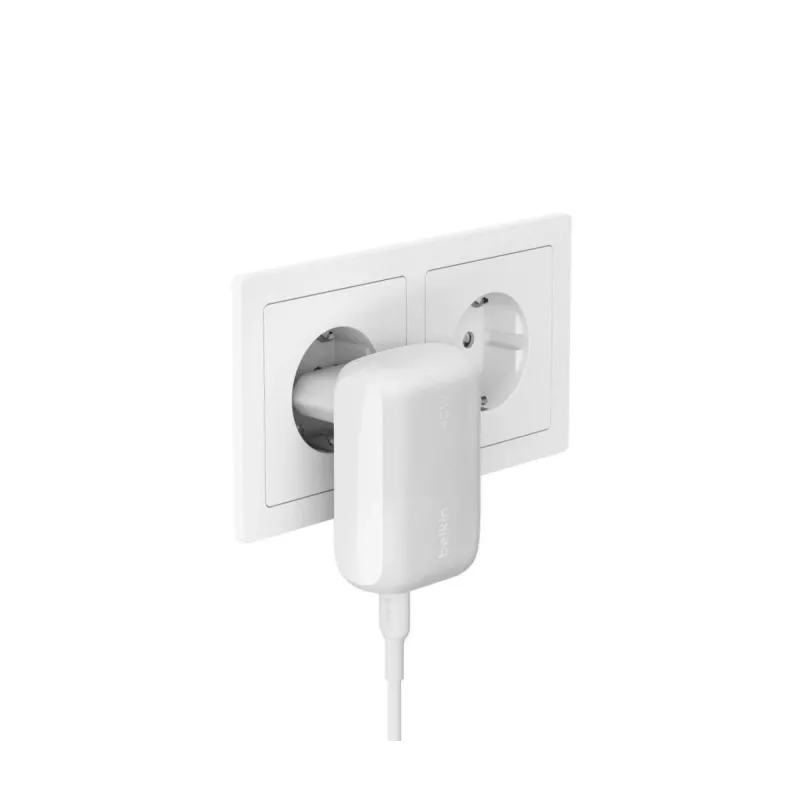 BELKIN Boostcharge 42w-30w USB-c+12w Dwustanowiskowa Ładowarka Ścienna Biała